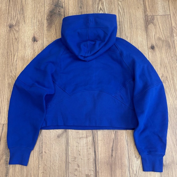 NWT Lululemon Scuba Oversized Half Zip Hoodie In Riverside/Mirror Silver XS/S - Picture 2 of 7